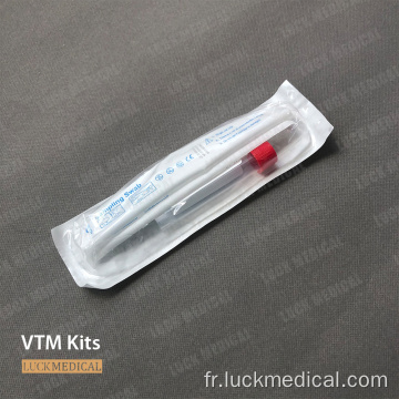 Kit de transport de virus UTM VTM jetable non inactivé FDA